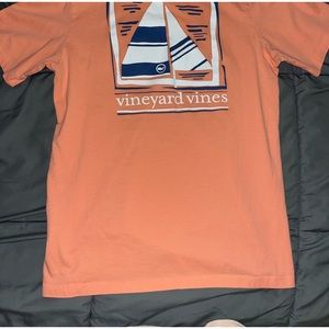 Peach colored vineyard vines sailing tshirt